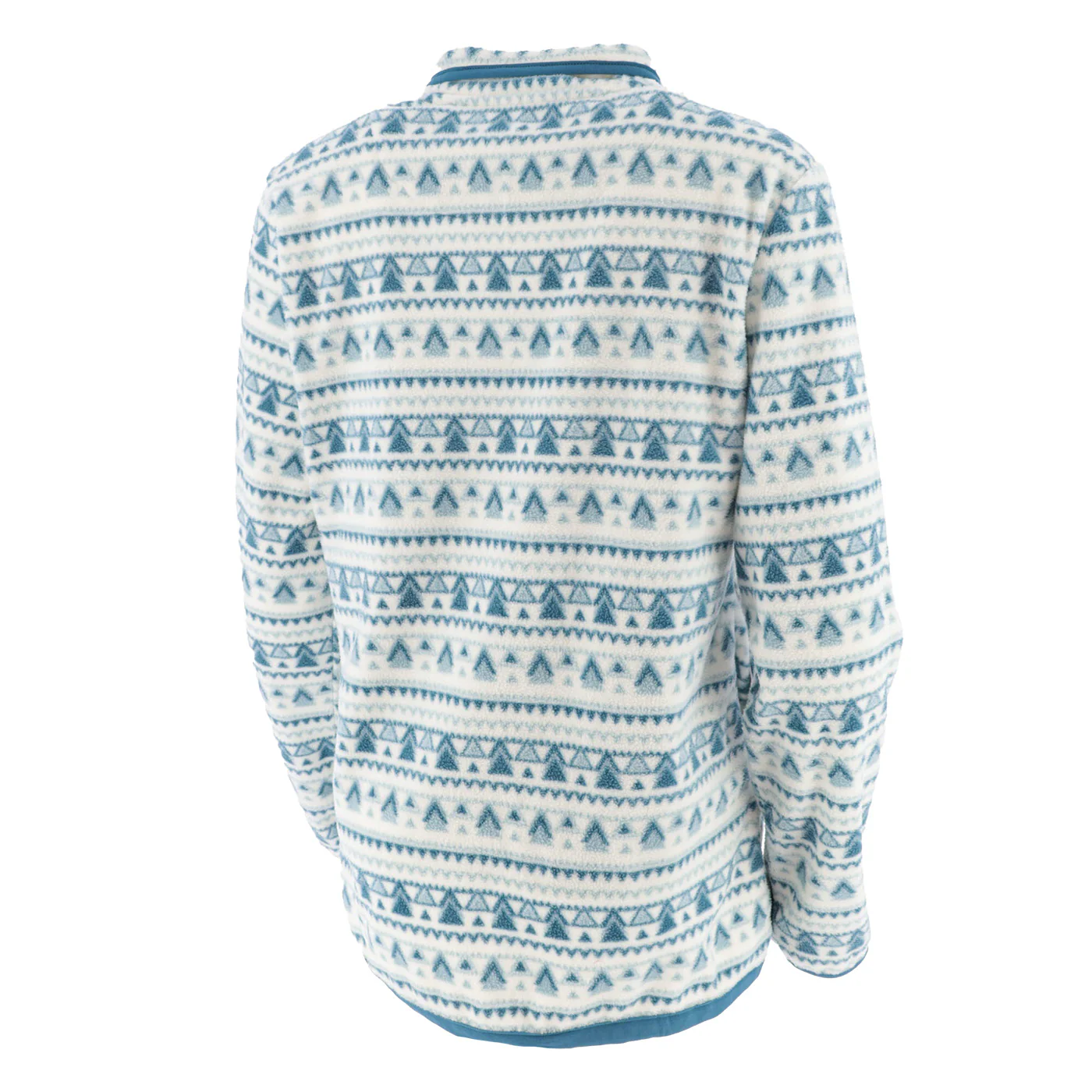 Ford Bronco Womens Aztec Print Fleece Pullover Quarter Zip - Image 4