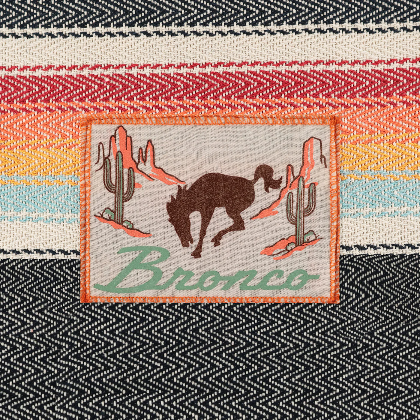 Ford Bronco Baja Multicolor Woven Tote Bag - Image 5