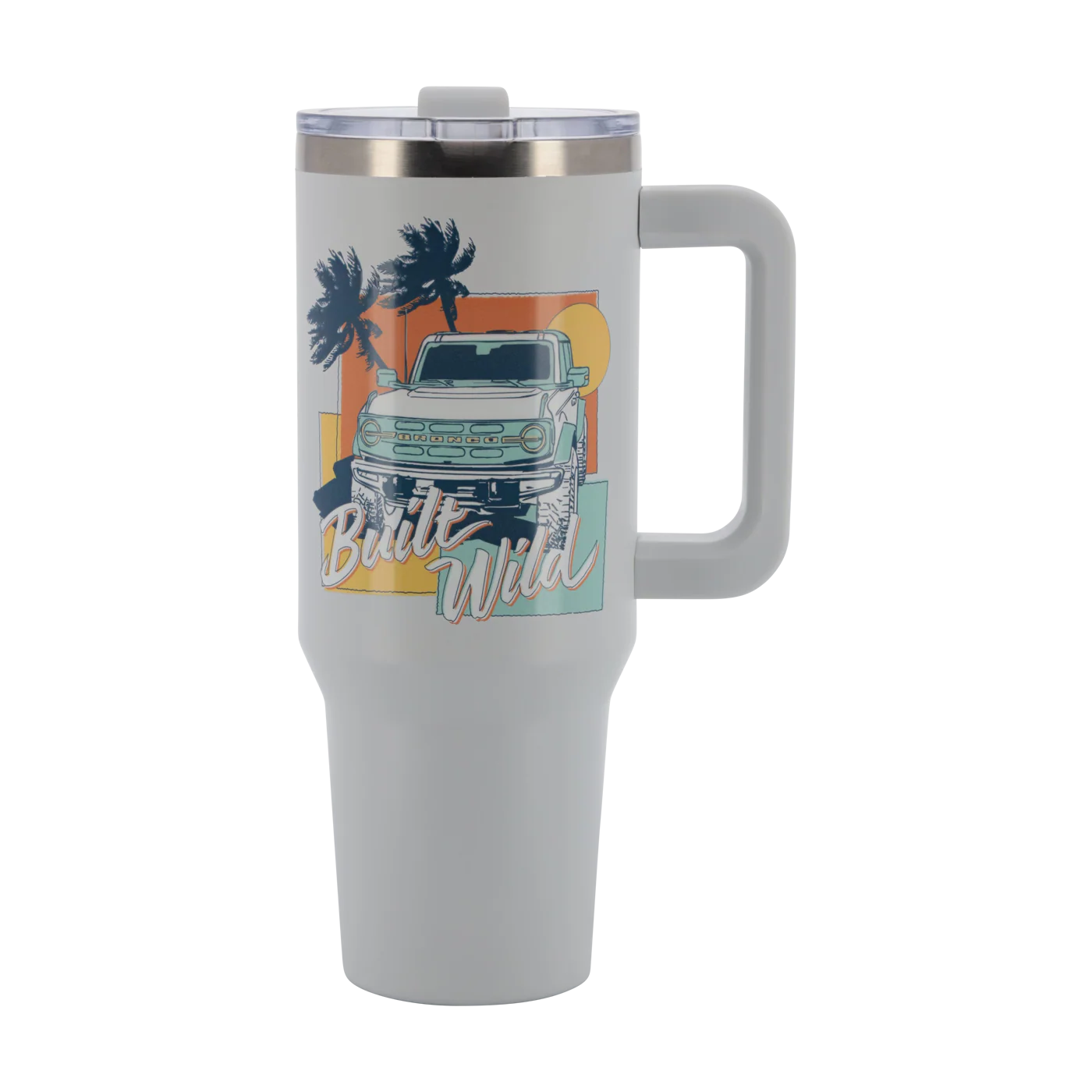 Ford Bronco Built Wild Gray 40oz Stainless Steel Tumbler