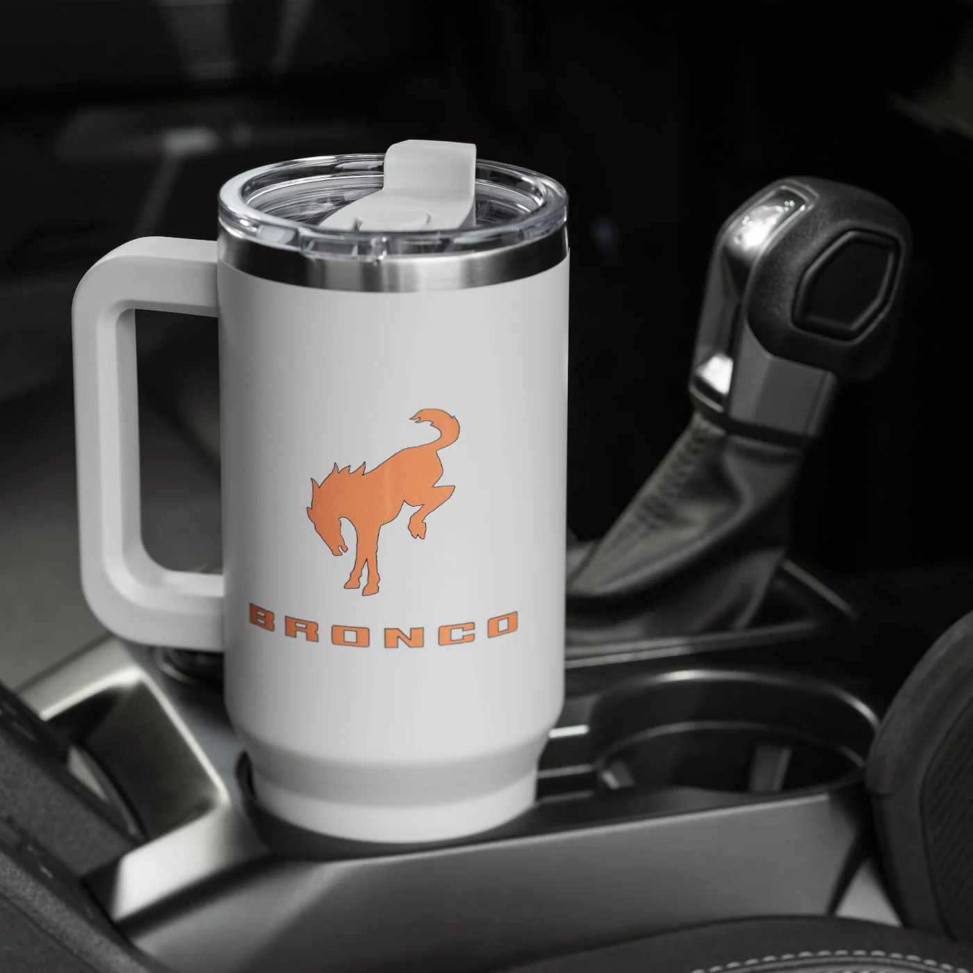Ford Bronco Built Wild Gray 40oz Stainless Steel Tumbler - Image 2