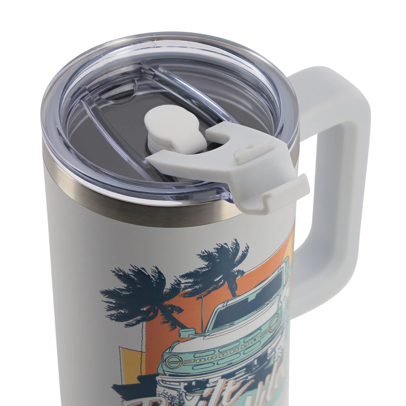 Ford Bronco Built Wild Gray 40oz Stainless Steel Tumbler - Image 5
