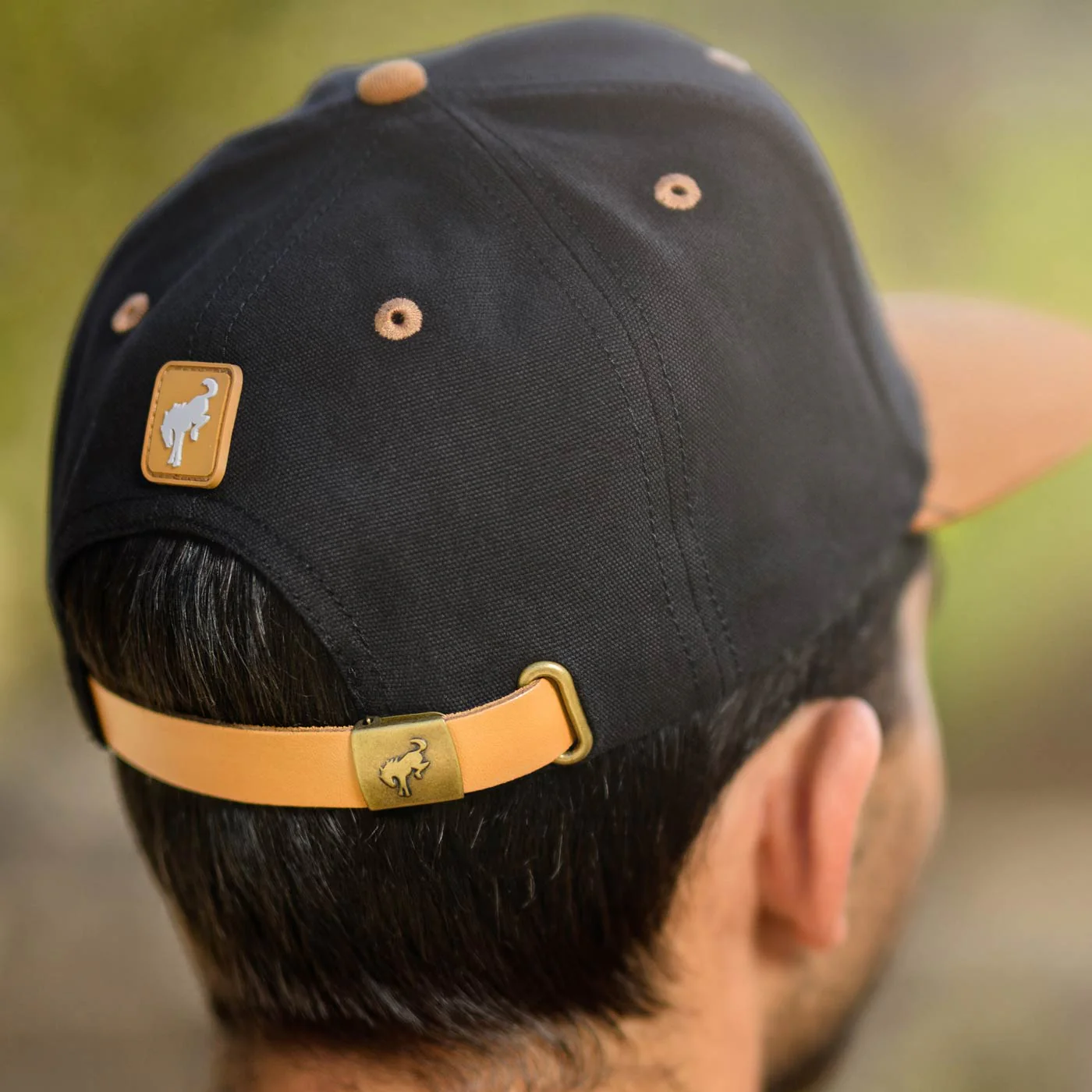 Ford Bronco Black & Tan Slide Back Hat - Image 3