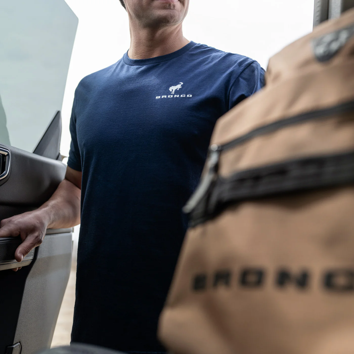 Ford Bronco Mens Since 1966 Navy Blue T-Shirt - Image 3