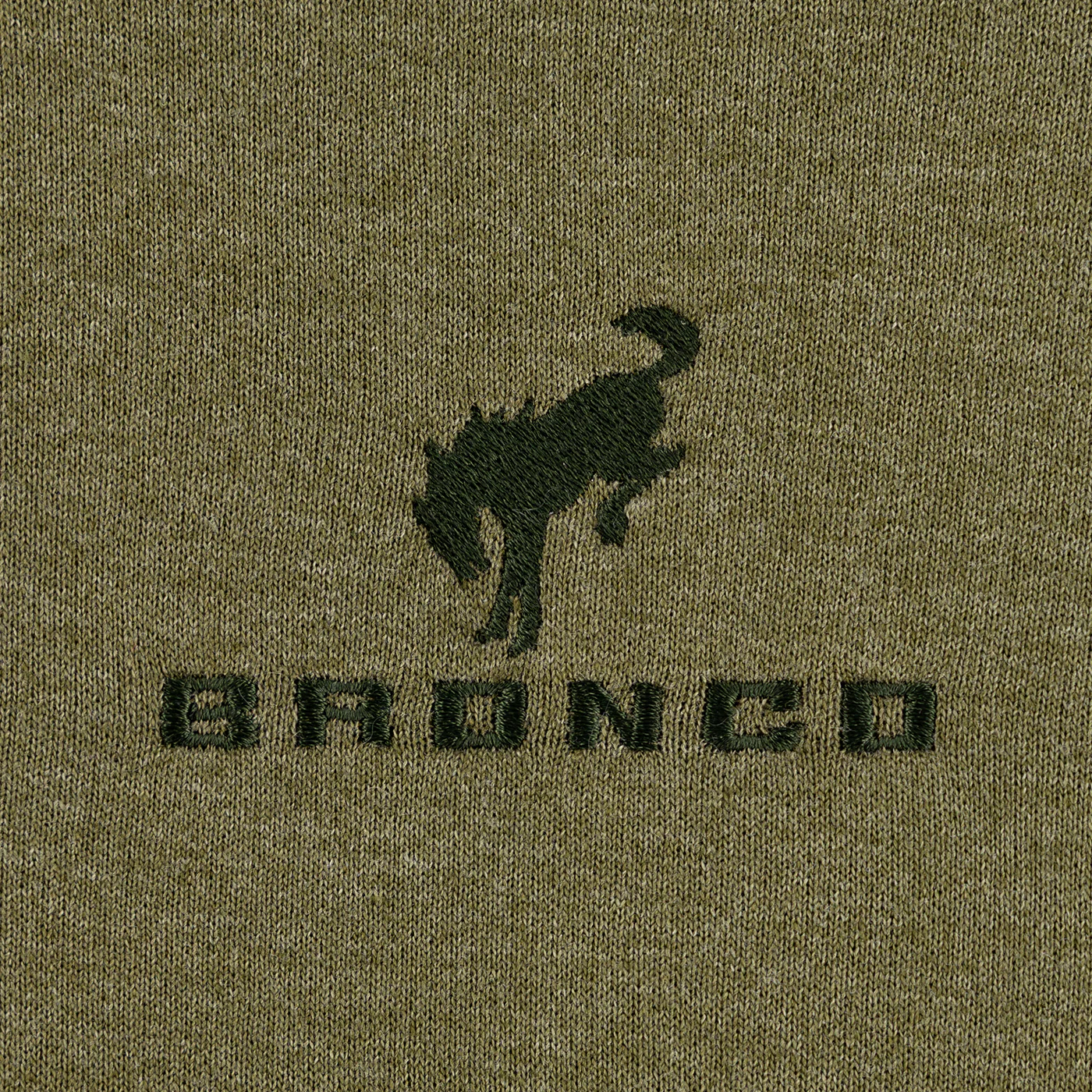 Ford Bronco Mens Dark Green Zip Up Hoodie - Image 6