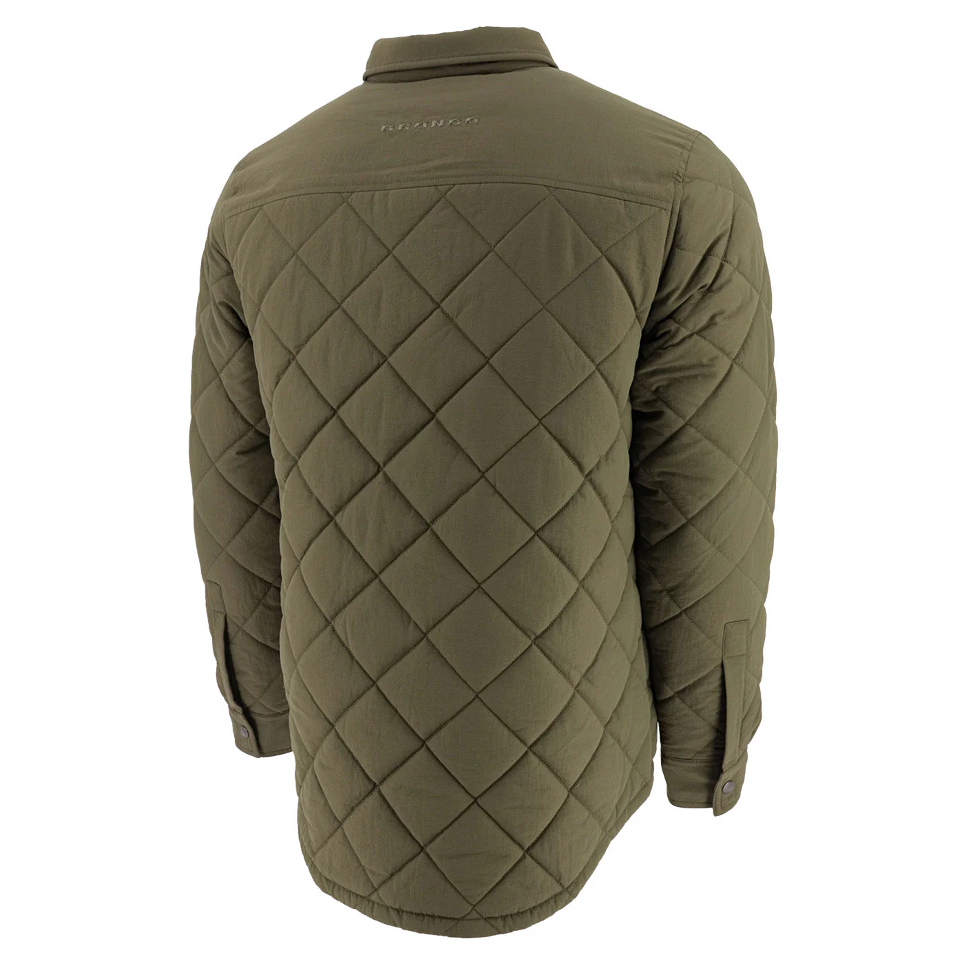 Ford Bronco Mens Army Green Quilted Insulated Jacket - Image 4