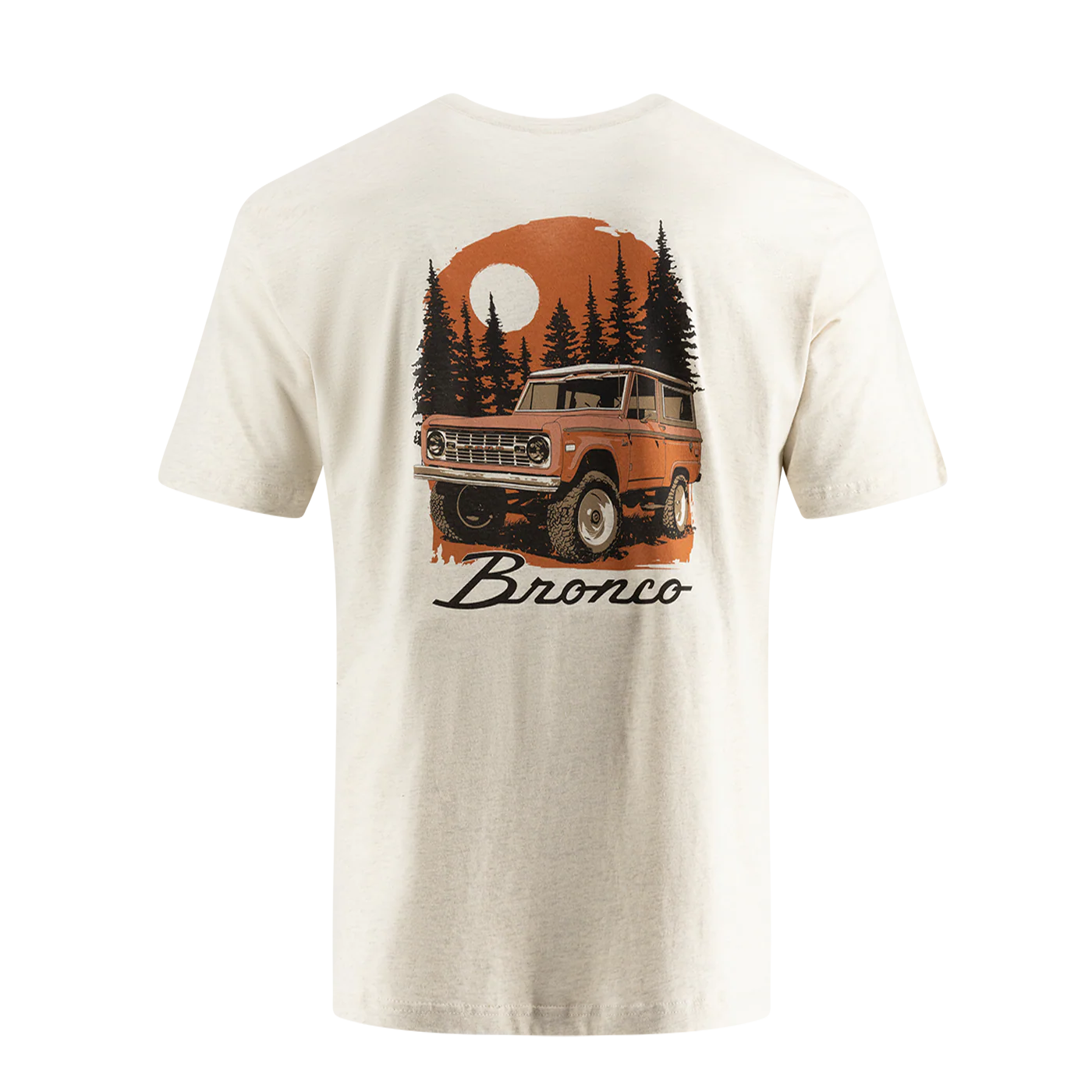 Ford Vintage Bronco Mens Northern Sunset Graphic T-Shirt