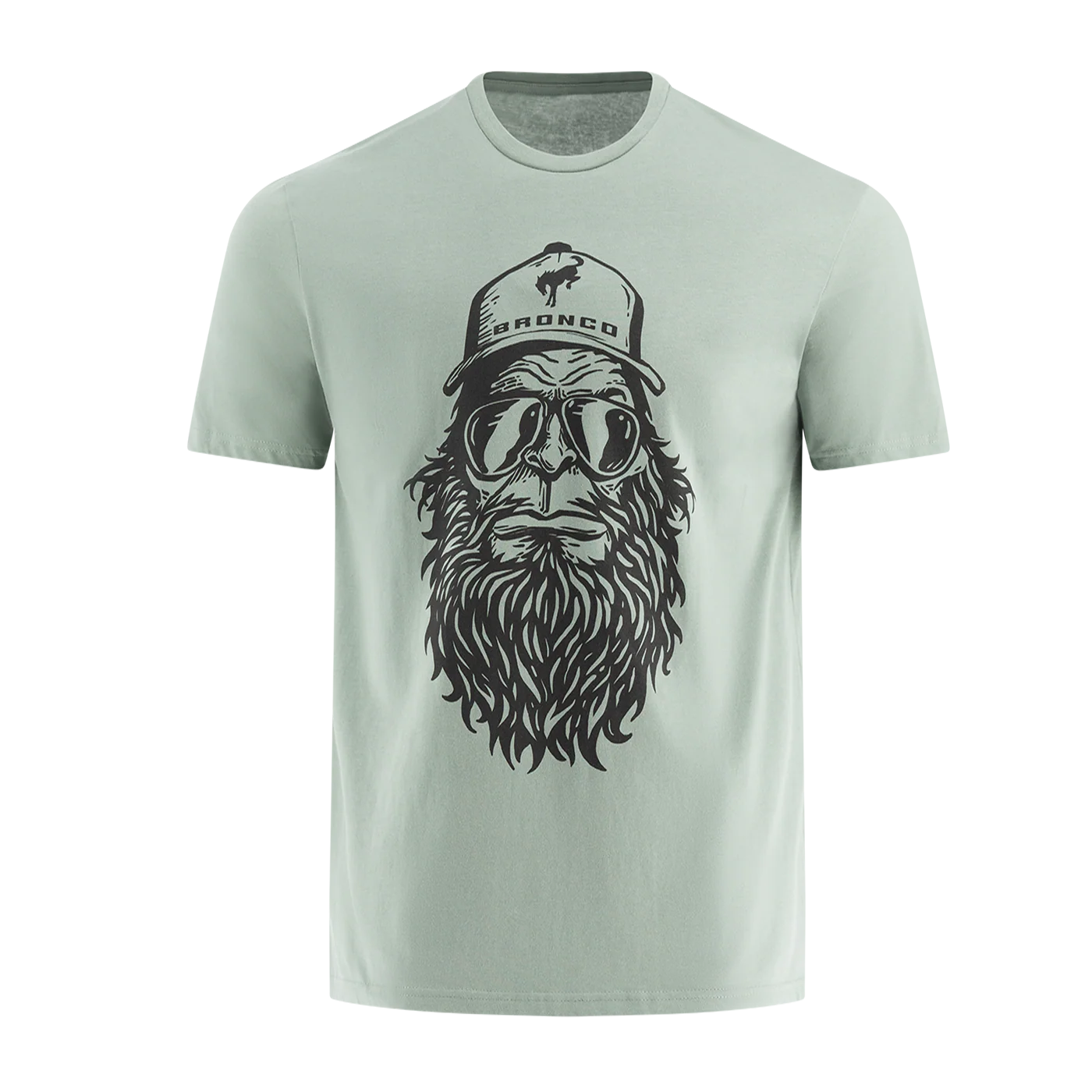 Ford Bronco Sasquatch Mens Light Green Short Sleeve T-Shirt