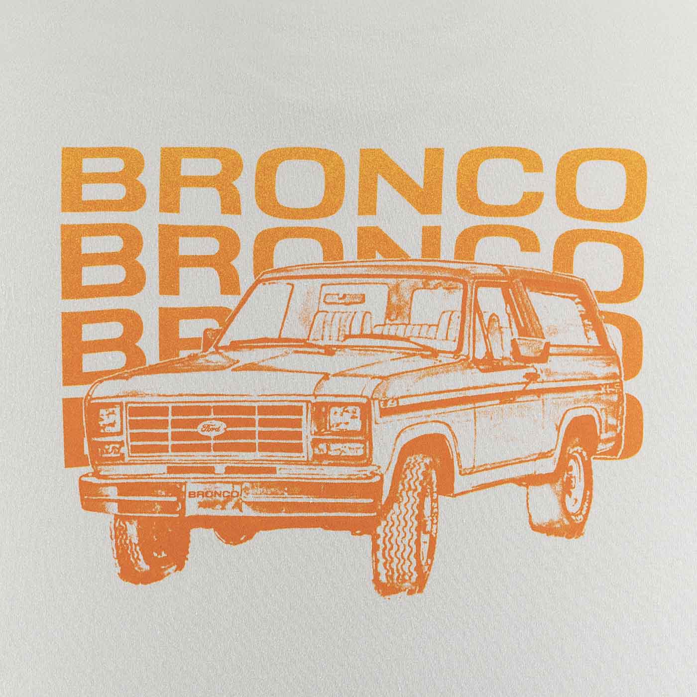 Ford Bronco Mens Retro Repeat Graphic Short Sleeve T-Shirt - Image 5