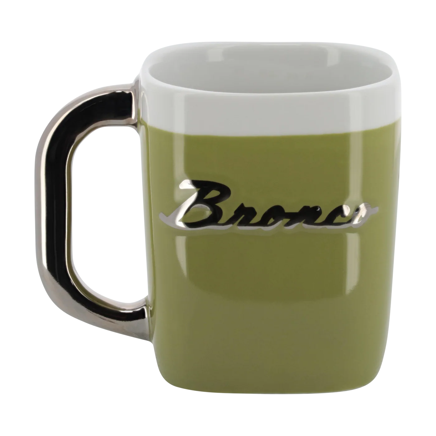 Ford Bronco Vintage 14oz Moss Green Ceramic Mug - Image 3