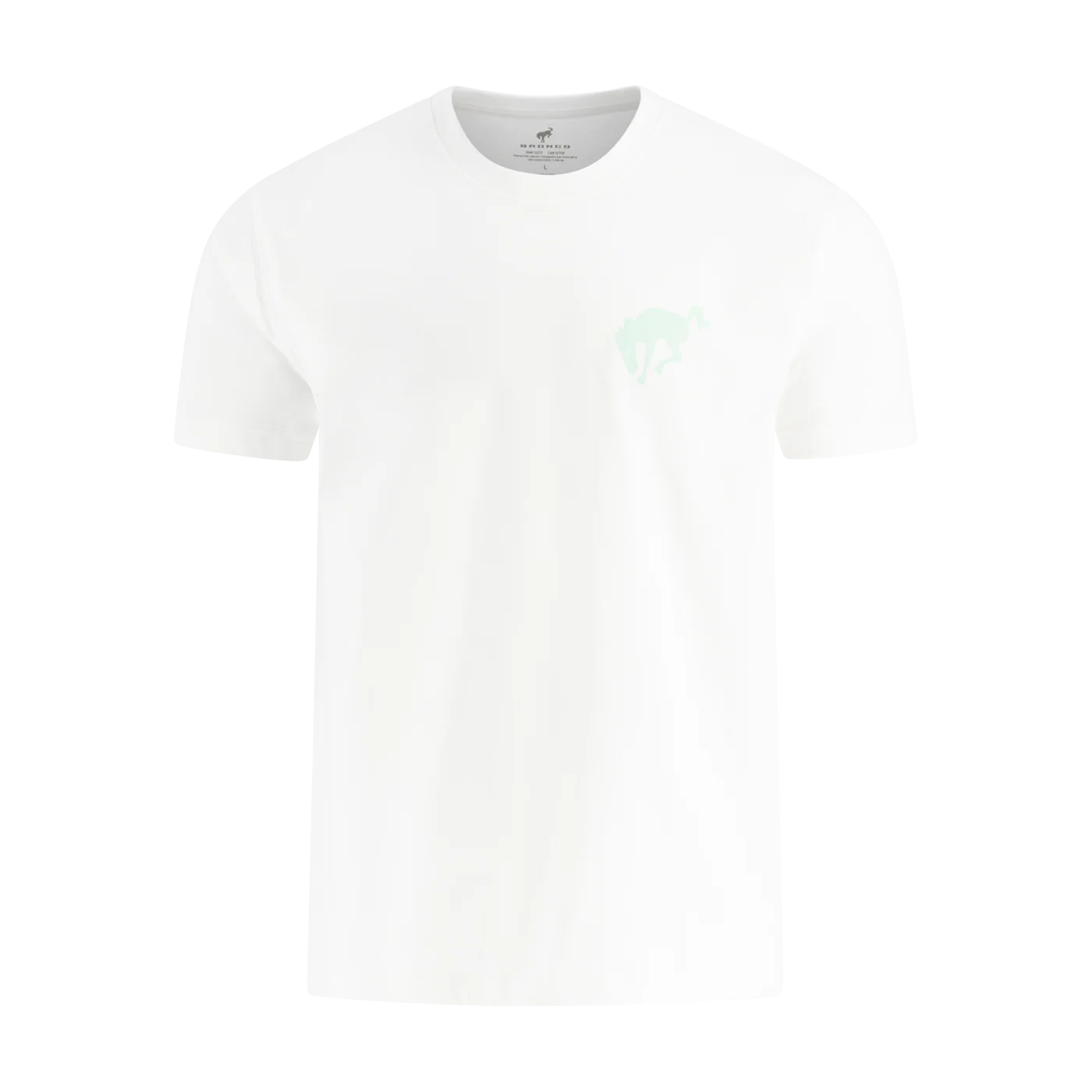 Ford Bronco Vintage Mens Teal Graphic T-Shirt - Image 5