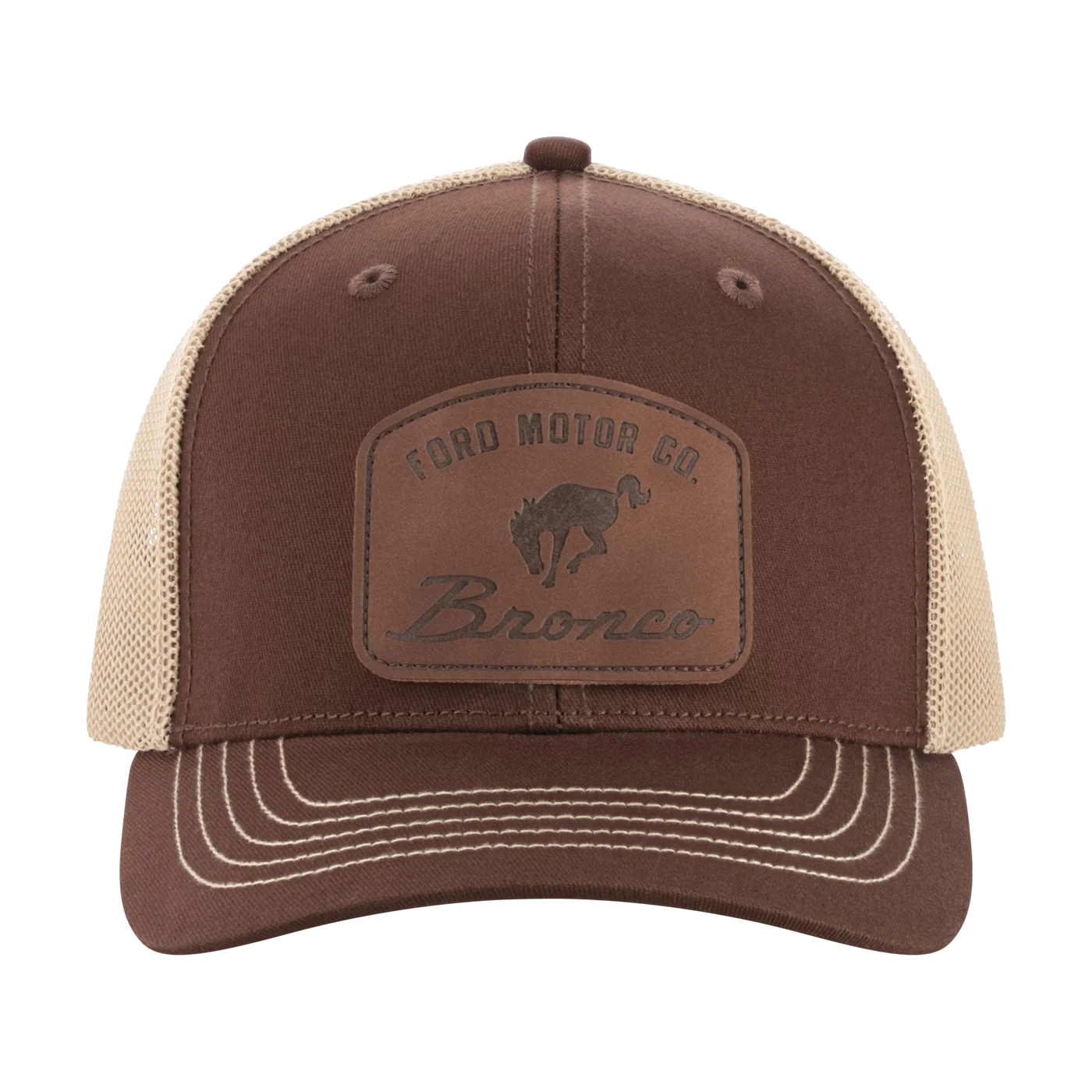Ford Bronco Vintage Sueded Patch Snapback Hat - Image 4