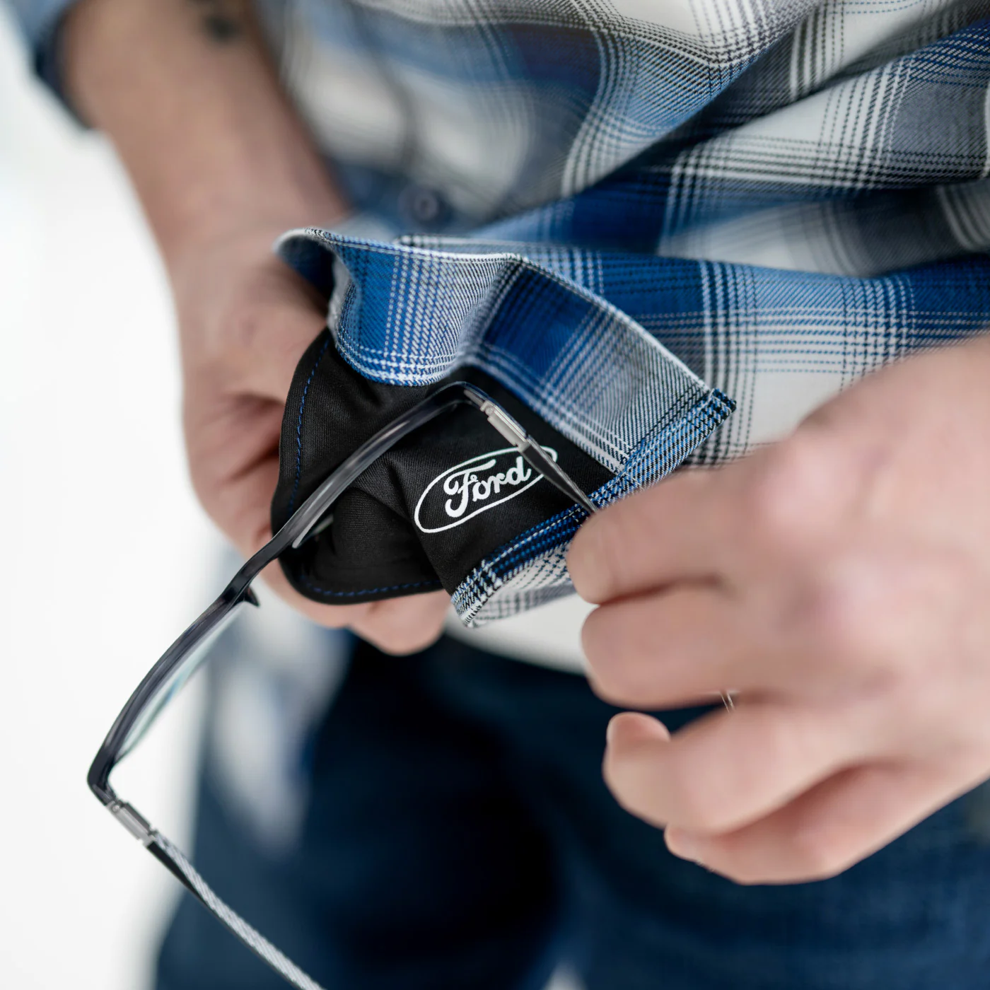 Ford Dixxon Blue Flannel Shirt - Image 4
