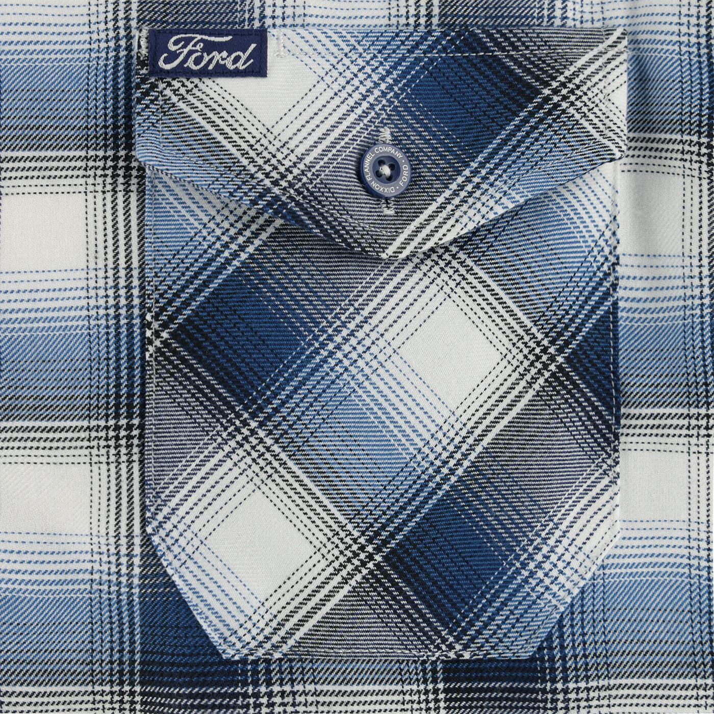 Ford Dixxon Blue Flannel Shirt - Image 8
