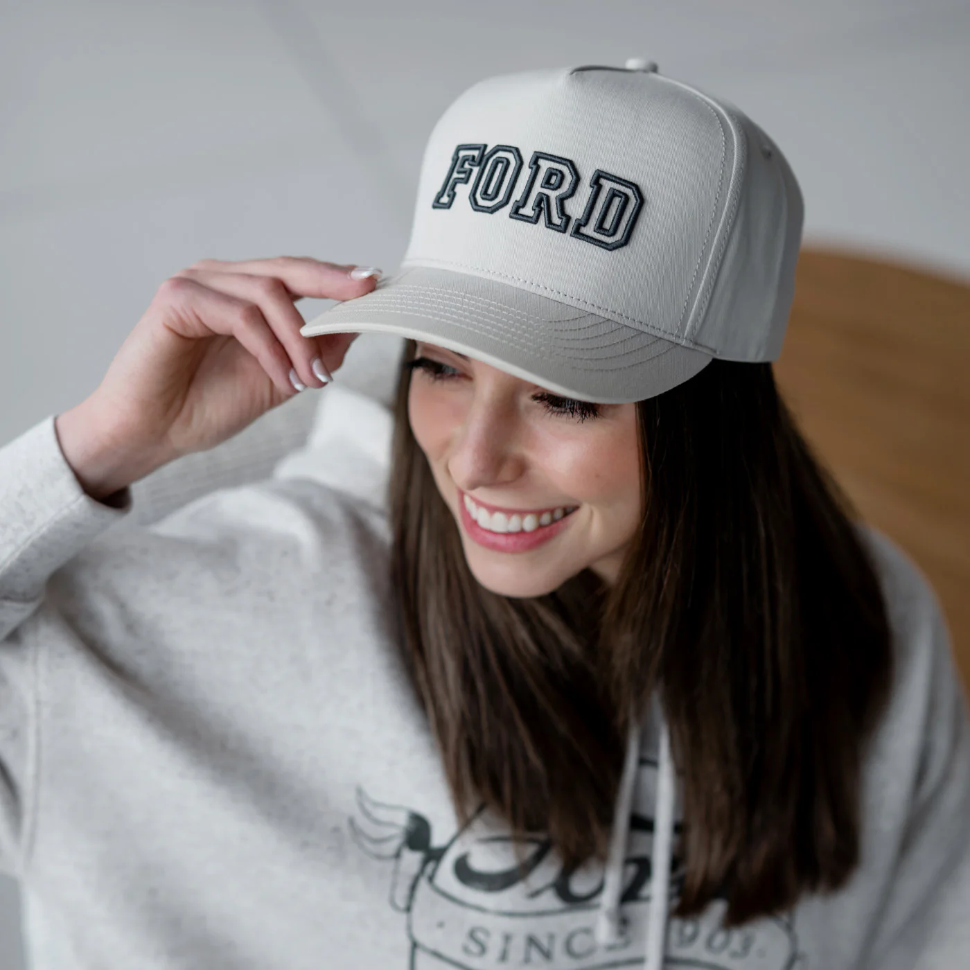 Ford Logo Light Grey Collegiate Hat - Image 2