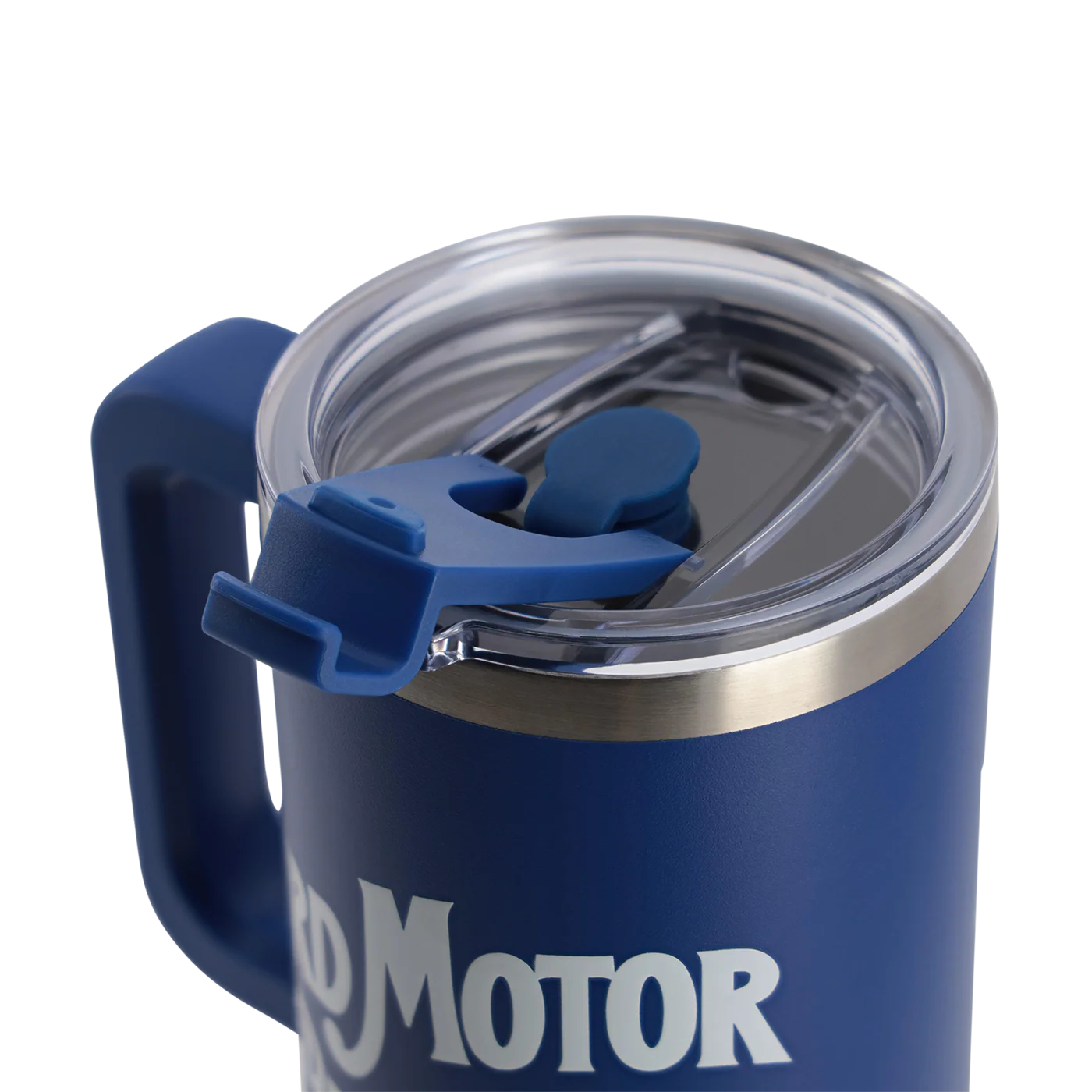 Ford Vintage Logo 40oz Navy Blue Stainless Steel Tumbler - Image 5