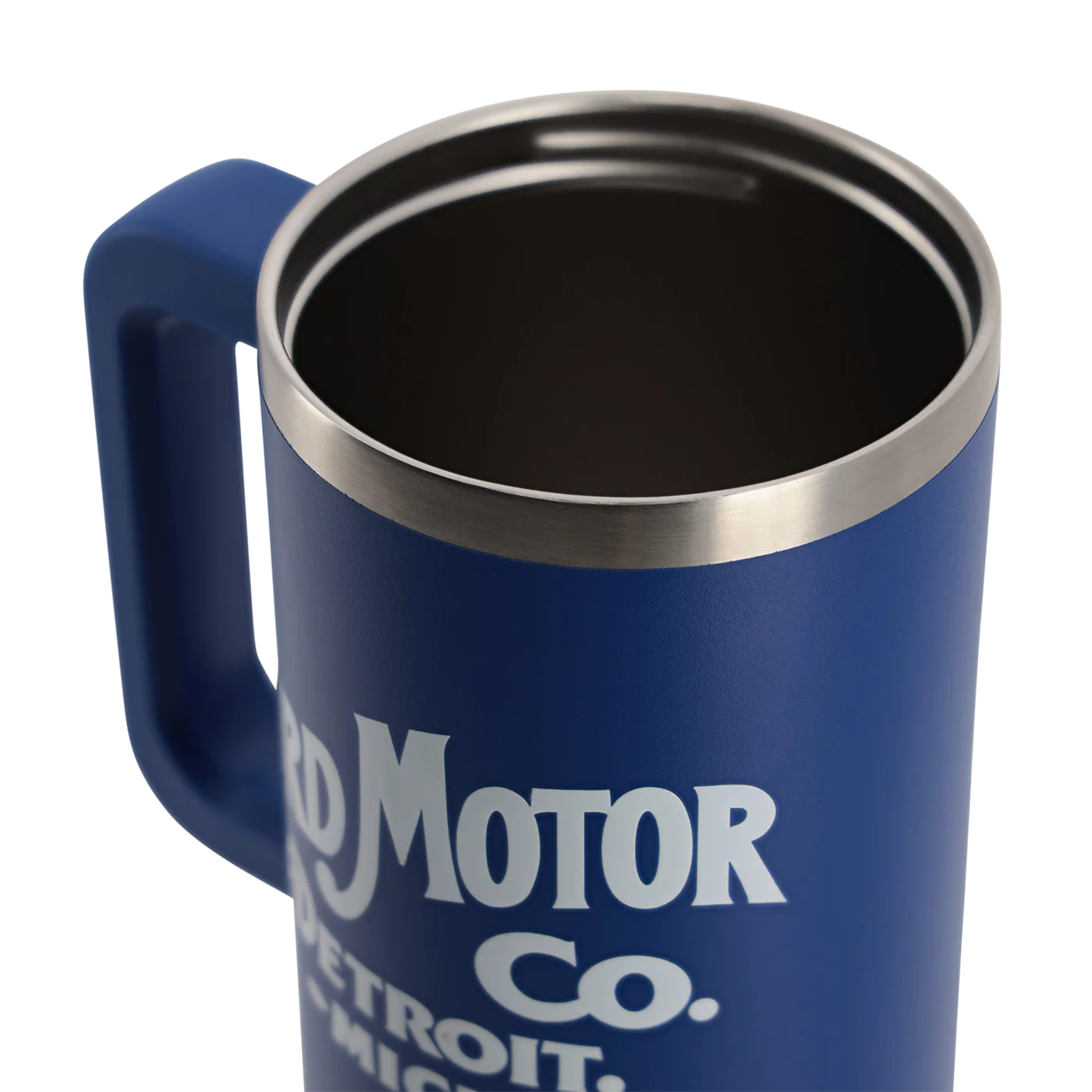 Ford Vintage Logo 40oz Navy Blue Stainless Steel Tumbler - Image 6