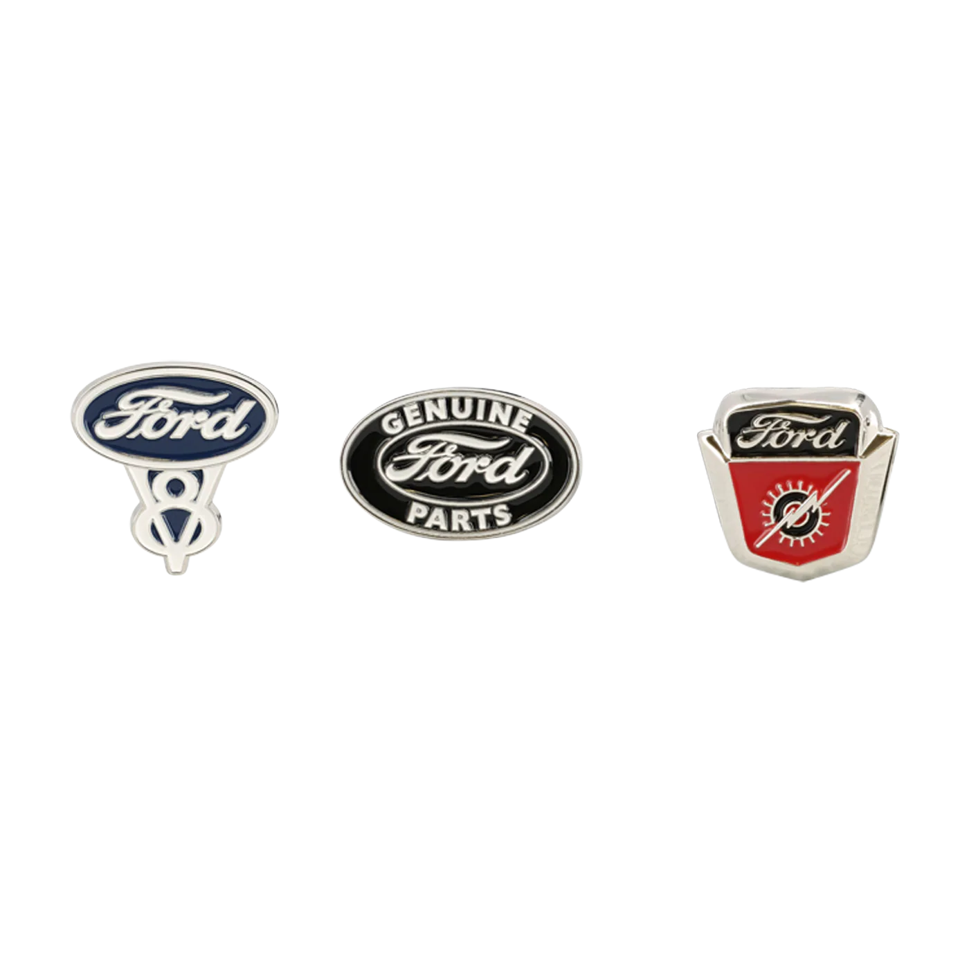 Ford Vintage Logo 3pc Enamel Pin Set - Image 4