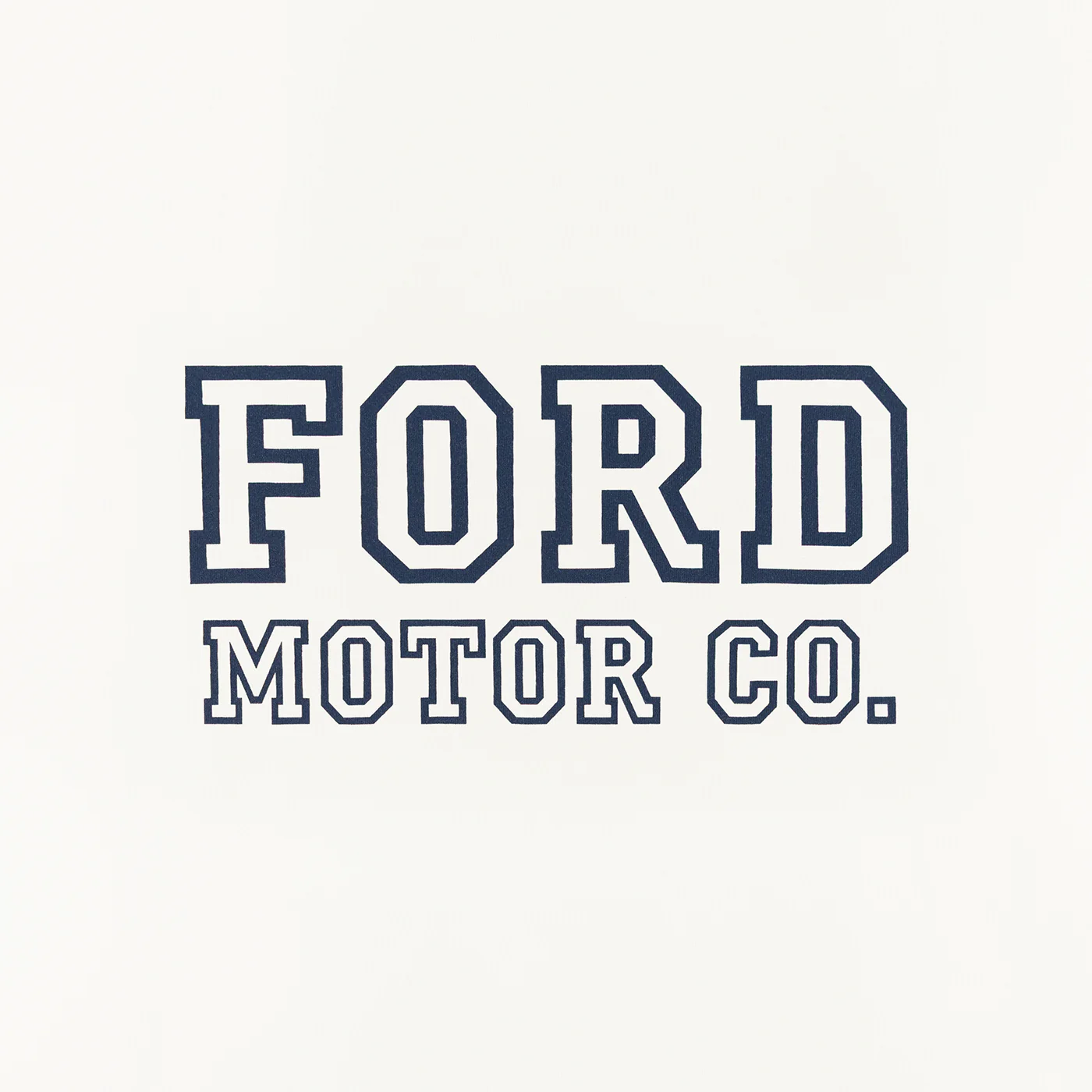 Ford Logo Womens Cream Collegiate Ringer T-Shirt - Image 3