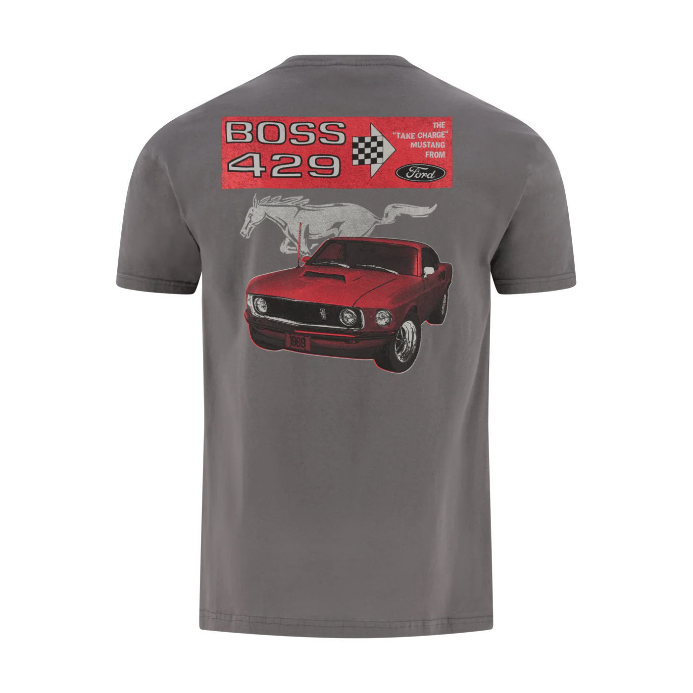 Ford Mustang Boss 429 Vintage Mens T-Shirt - Image 4