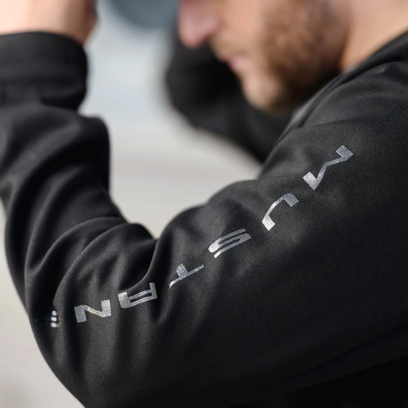 Ford Mustang Mens Black Zip Up Hoodie - Image 3