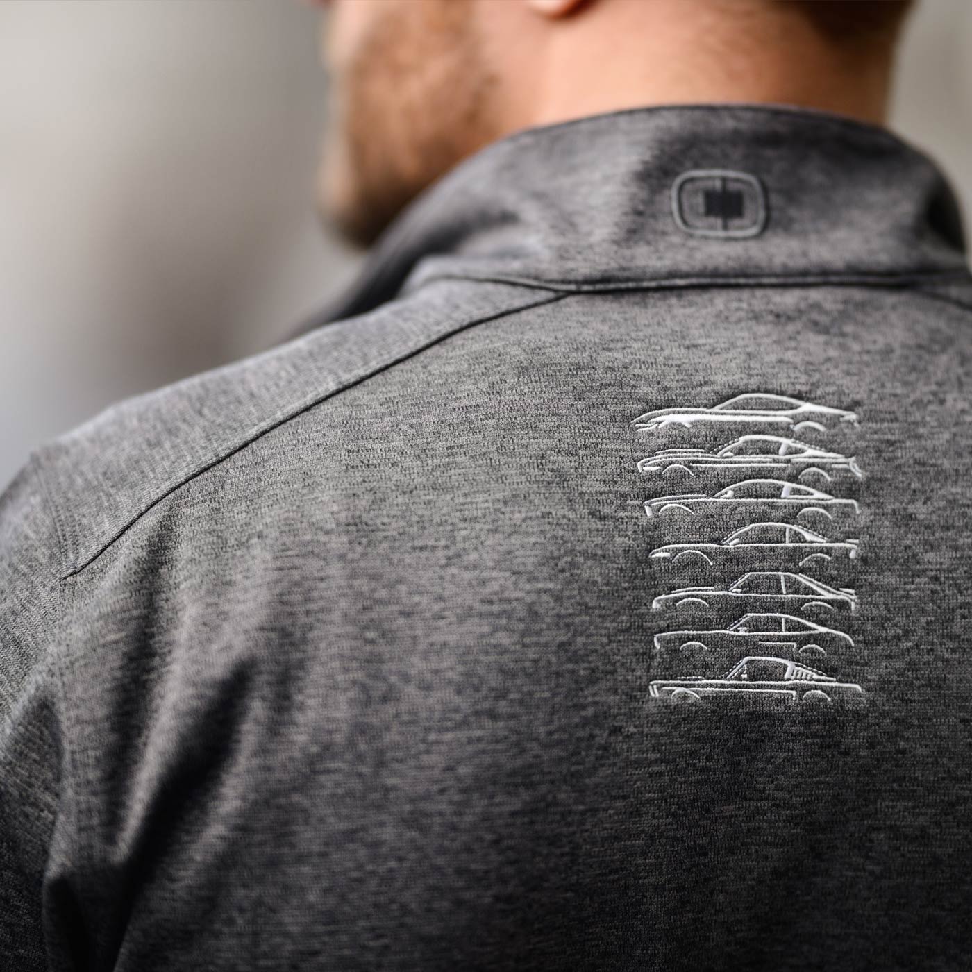 Ford Mustang Evolution Quarter Zip Sweatshirt - Image 3
