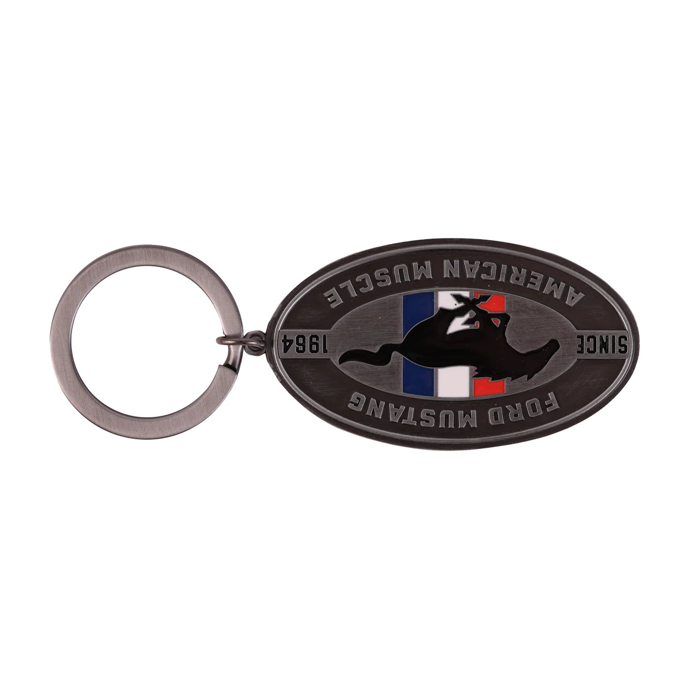 Ford Mustang Tribar Logo Keychain - Image 5
