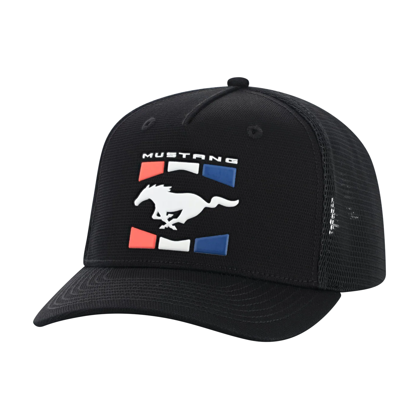 Ford Mustang Tribar Stripe Patch Snapback Hat - Image 4