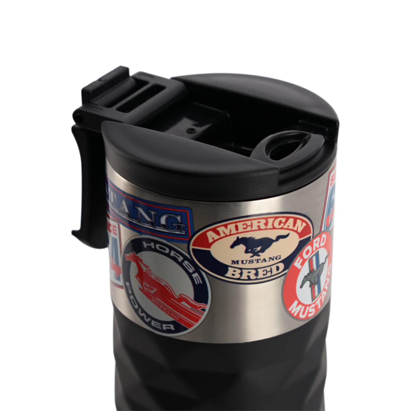 Ford Mustang Vintage Graphic Stainless Steel Tumbler - Image 4