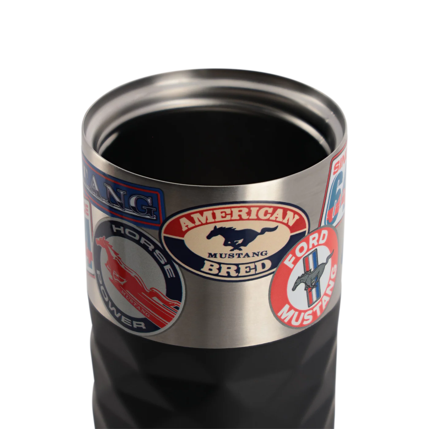 Ford Mustang Vintage Graphic Stainless Steel Tumbler - Image 8