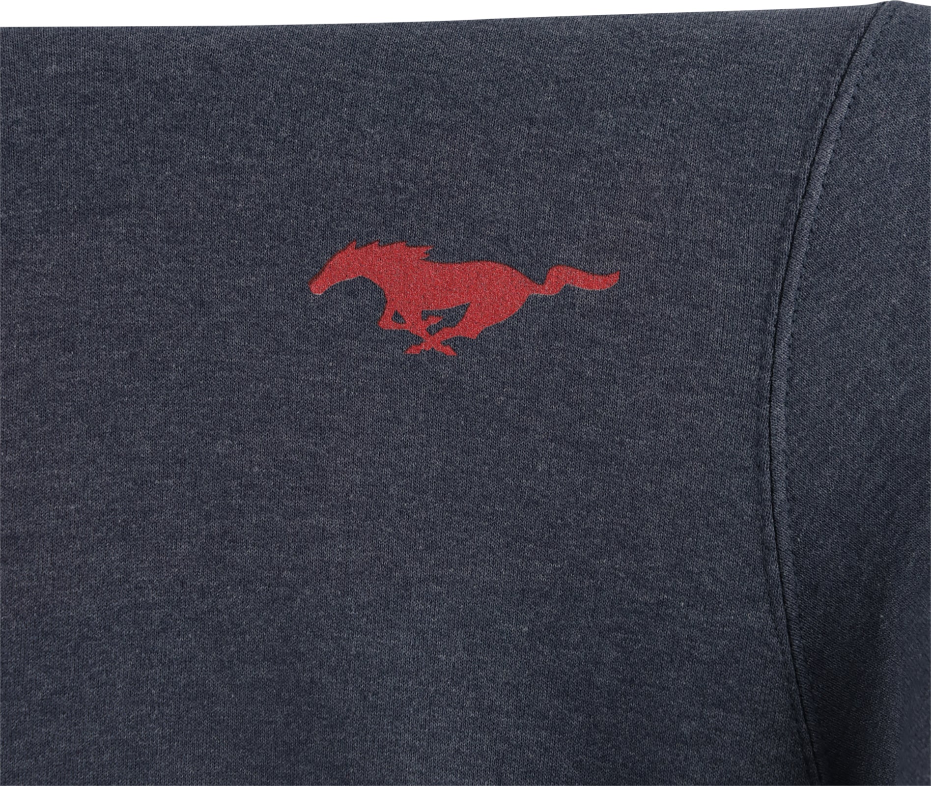 Ford Mustang Graphic Navy Blue Youth Hoodie - Image 4