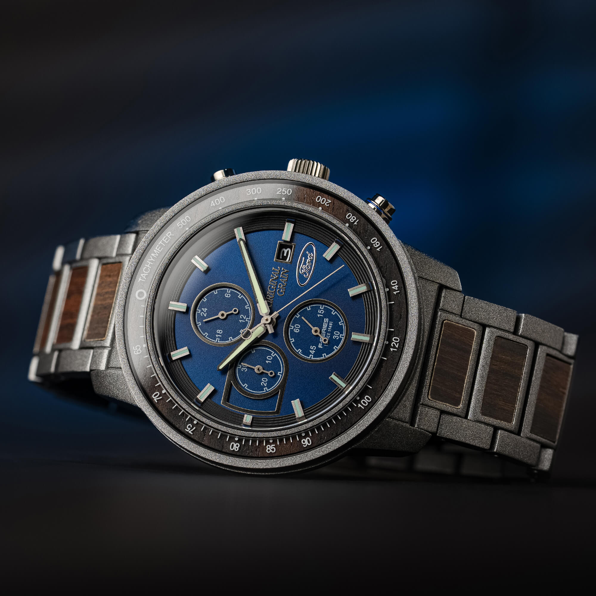 Ford x Original Grain Barrel Chrono 45mm Watch - Image 4
