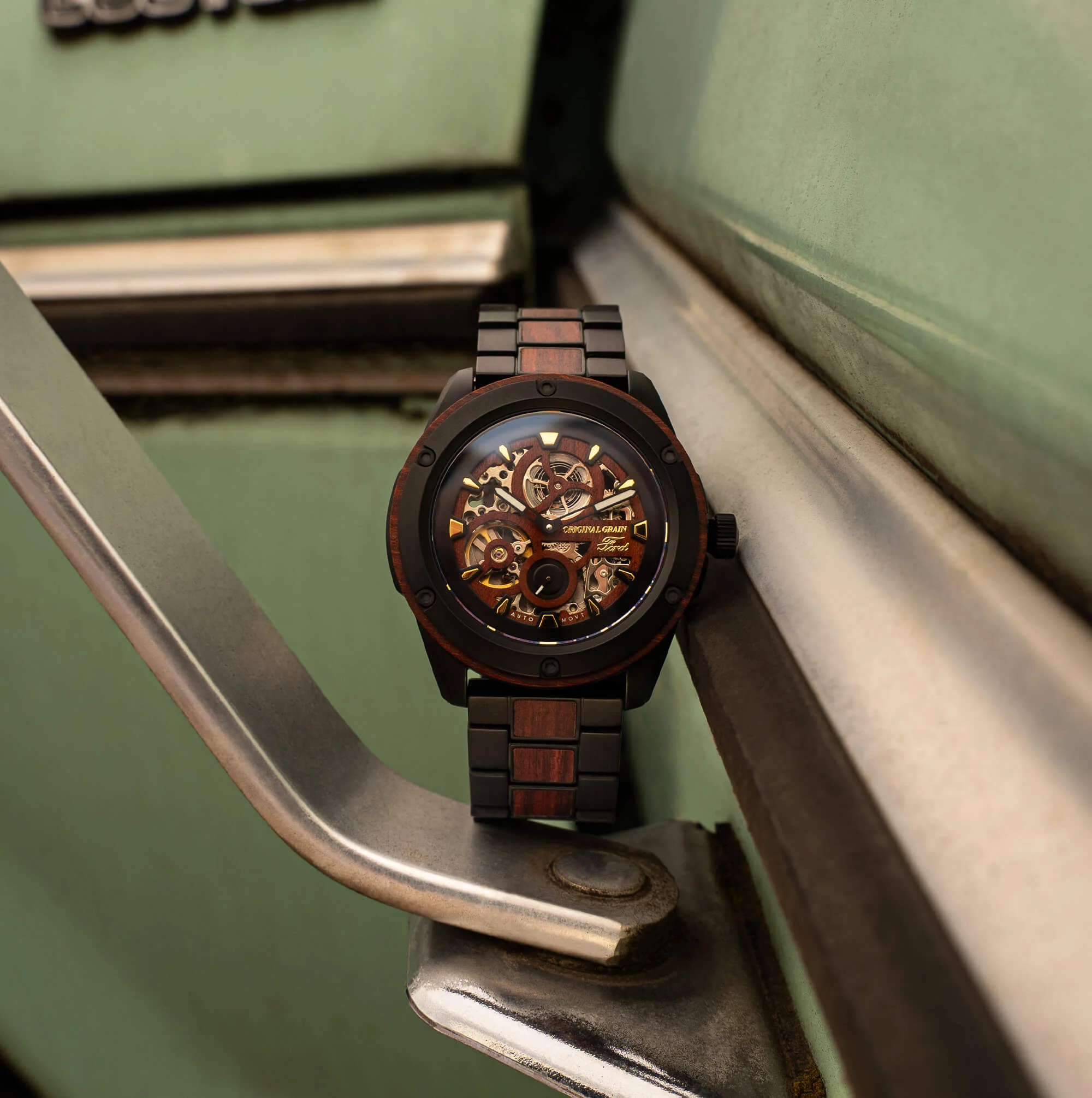Ford x Original Grain Heritage Rugged Automatic 44mm Watch - Image 6
