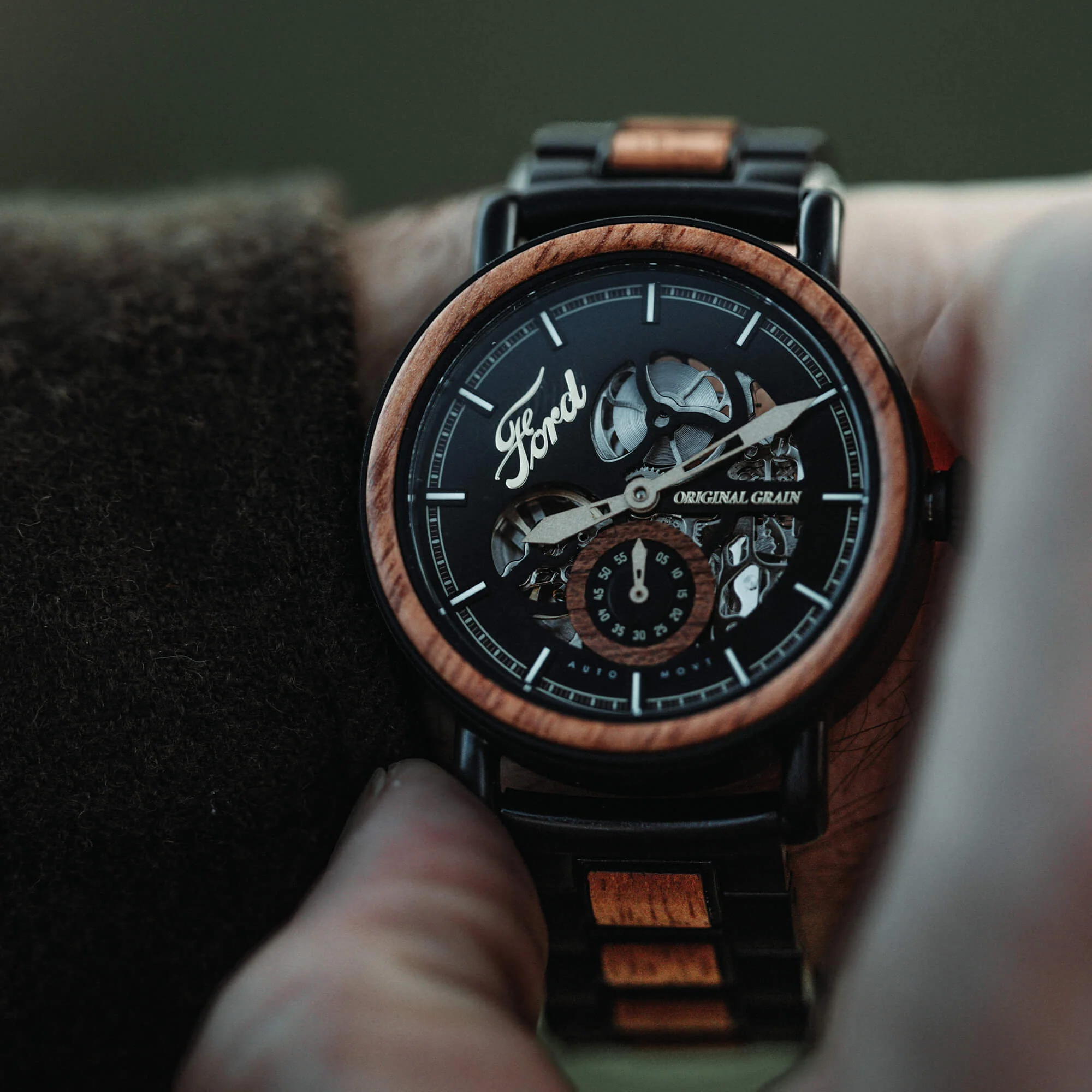 Ford x Original Grain Heritage Automatic 40mm Watch - Image 4