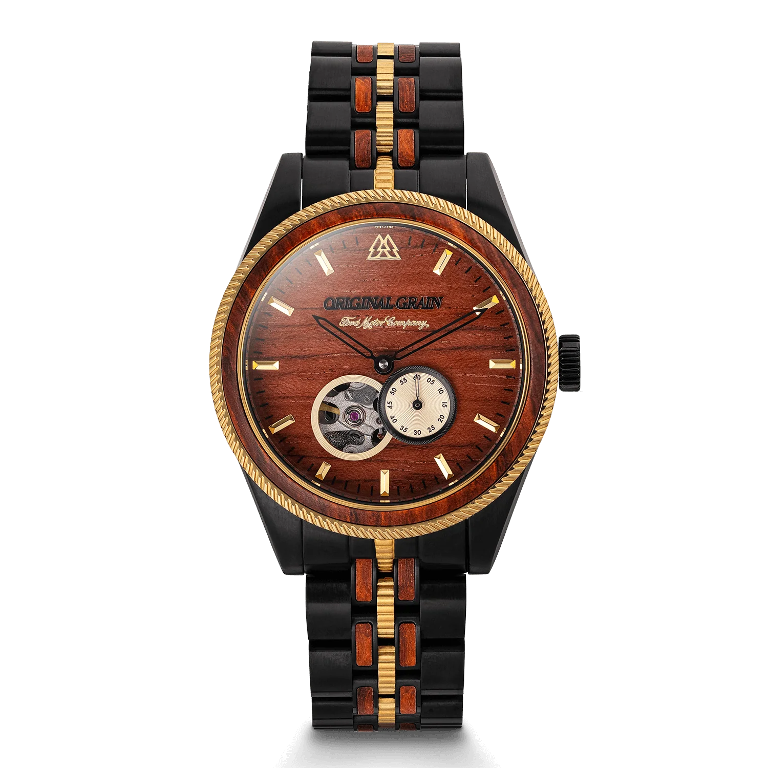 Ford x Original Grain Vintage Gold Automatic 40mm Watch