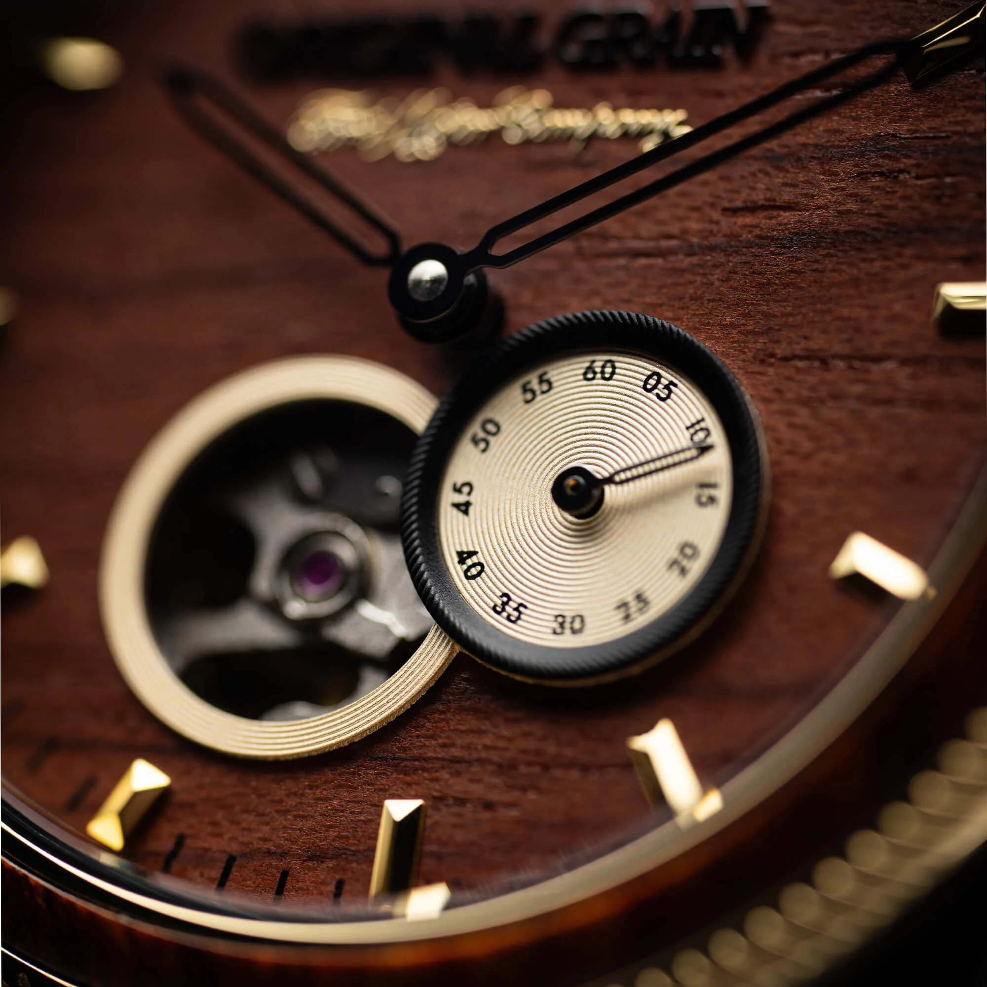 Ford x Original Grain Vintage Gold Automatic 40mm Watch - Image 6