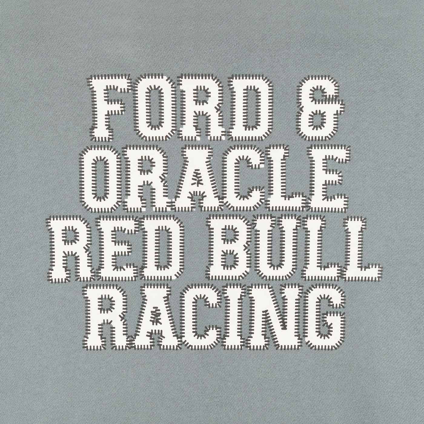 Ford Racing x Oracle Red Bull Racing Grey Oversized Hoodie - Image 5