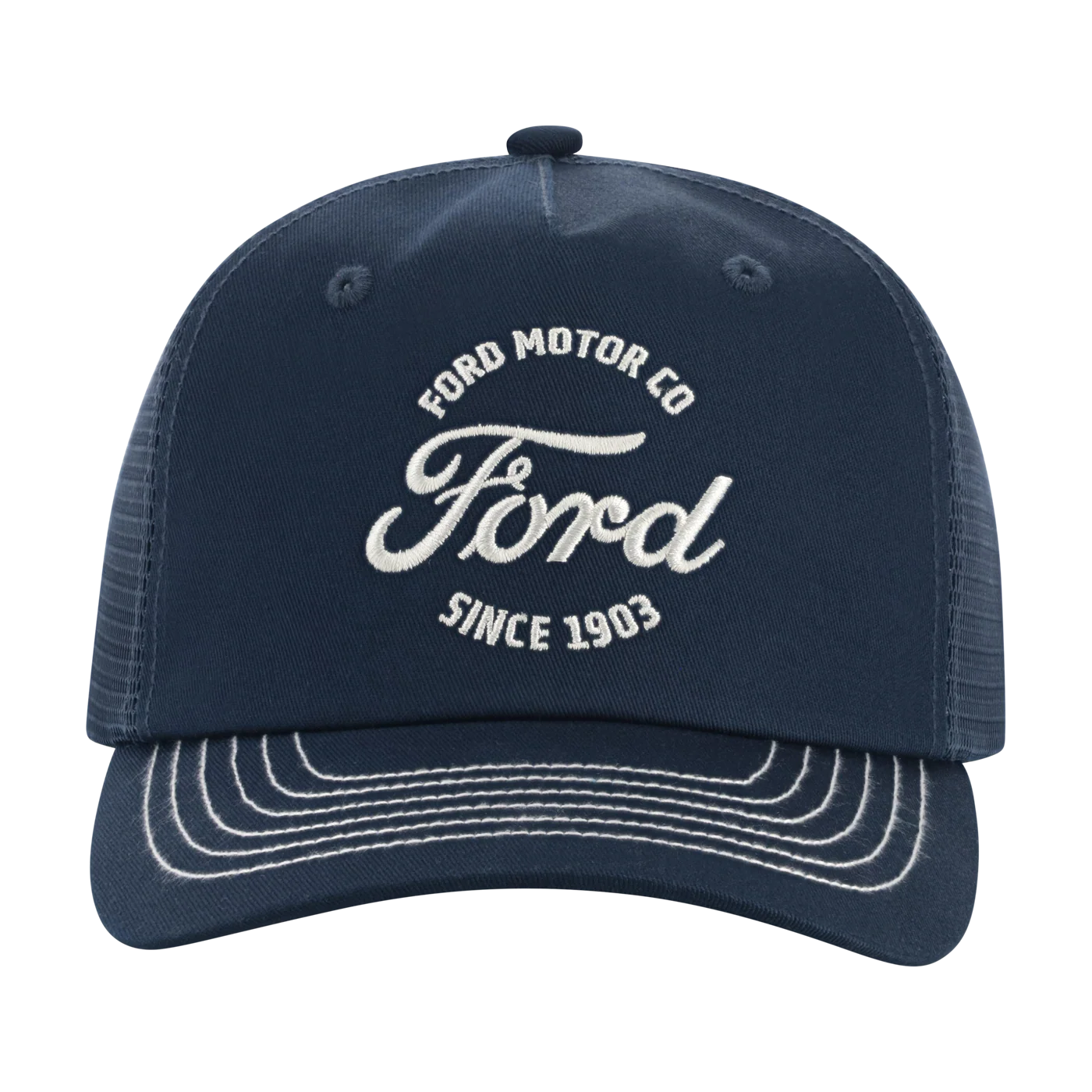 Ford Script Since 1903 Navy Blue Snapback Hat - Image 5