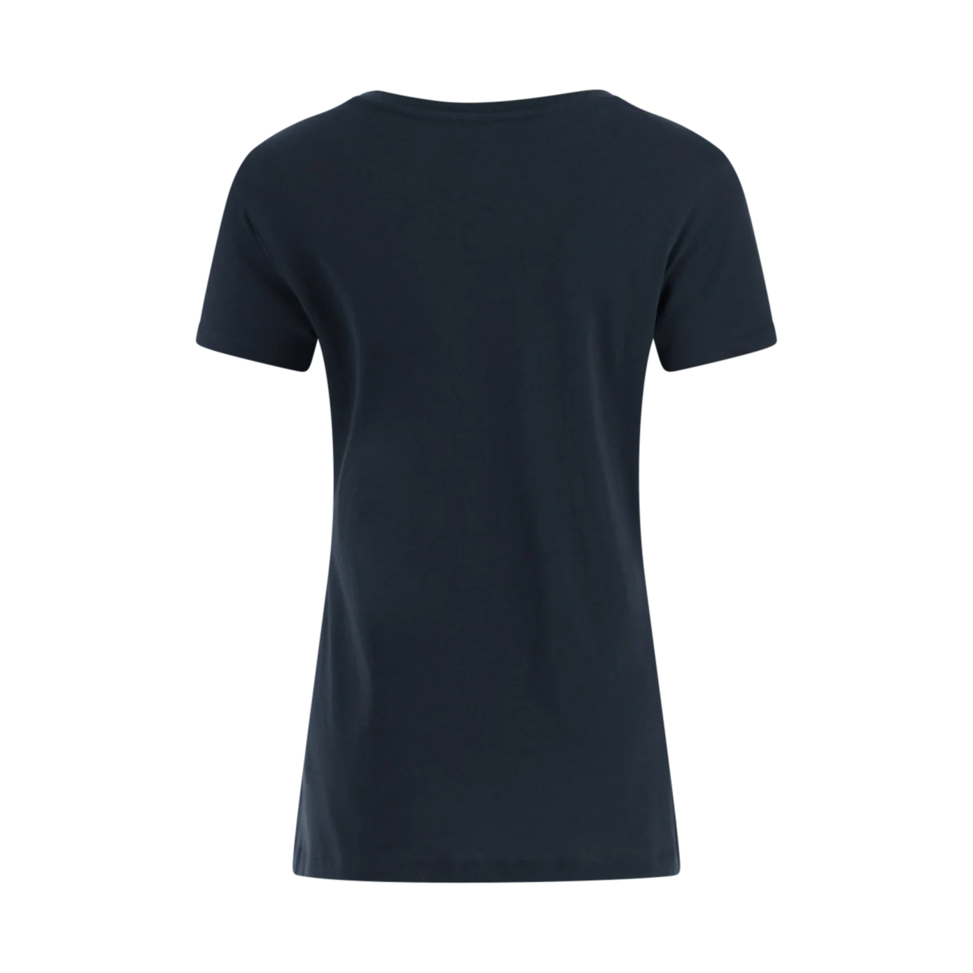 Ford Script Logo Womens Navy Blue V Neck T-Shirt - Image 4