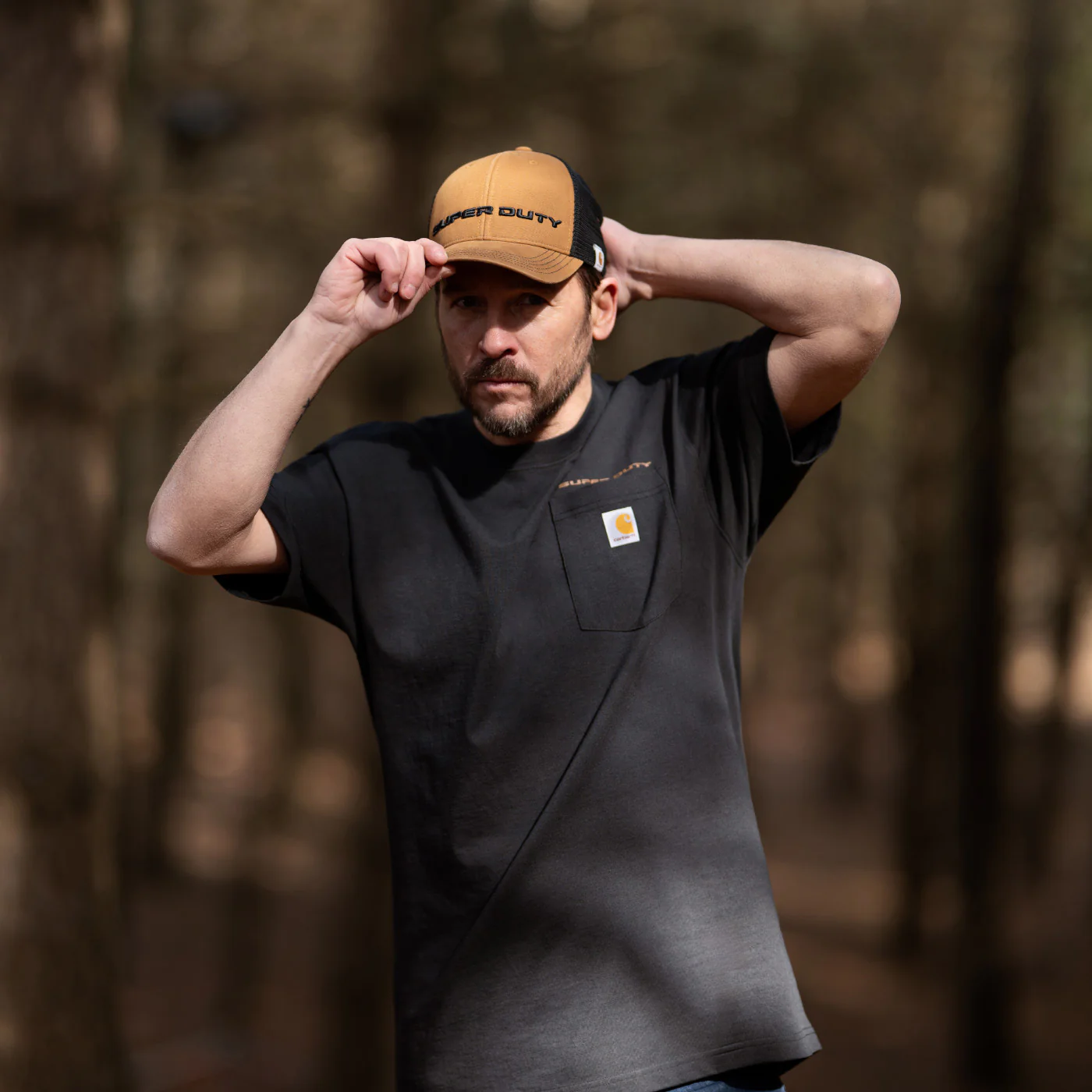 Ford x carhartt Super Duty Embroidered Snapback Hat - Image 3