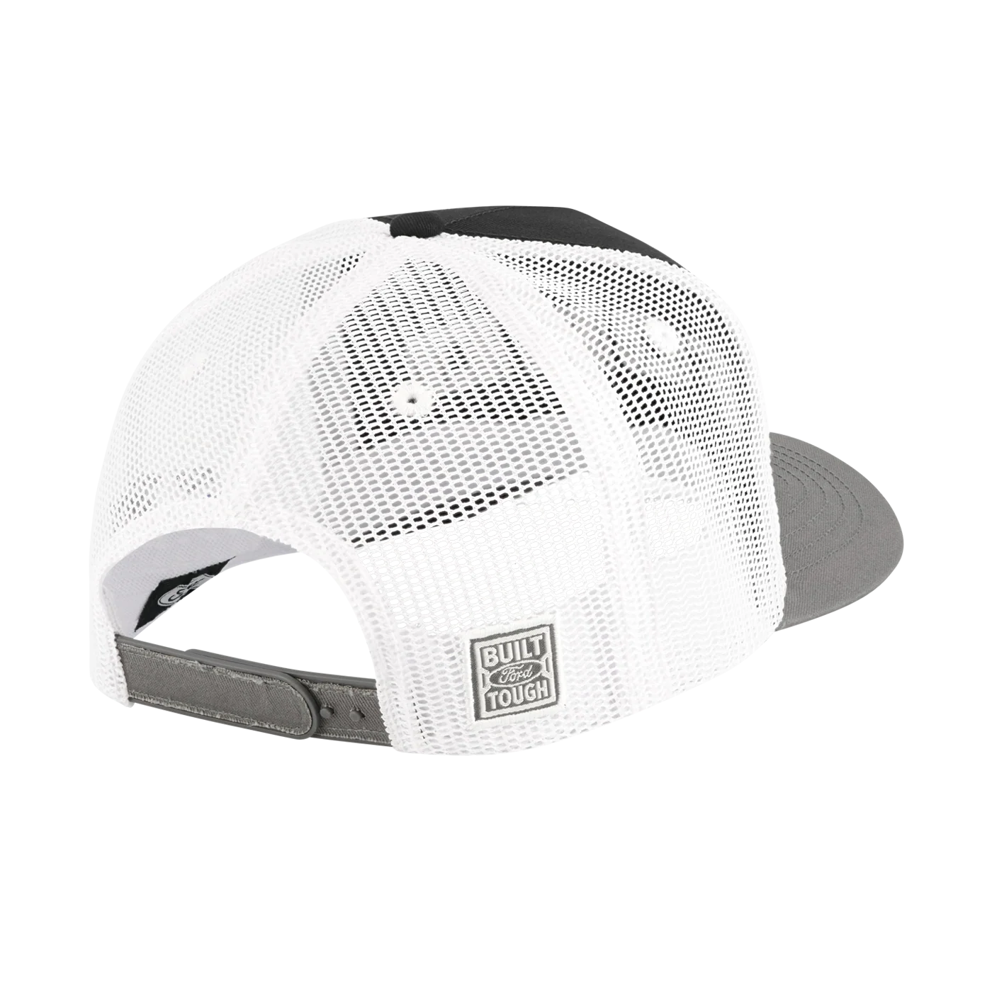Ford Trucks Block Letter White Mesh Snapback Hat - Image 4