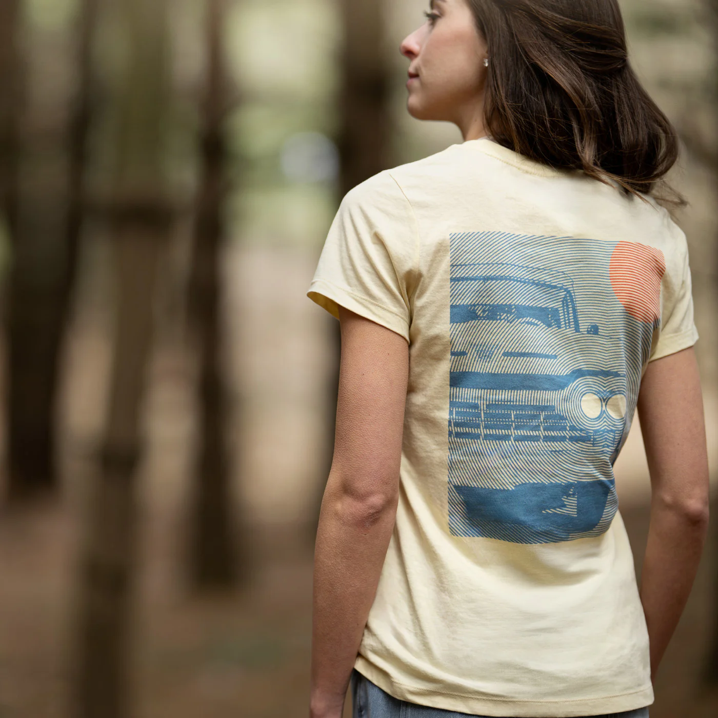 Ford Trucks Womens Yellow Retro Graphic T-Shirt - Image 2