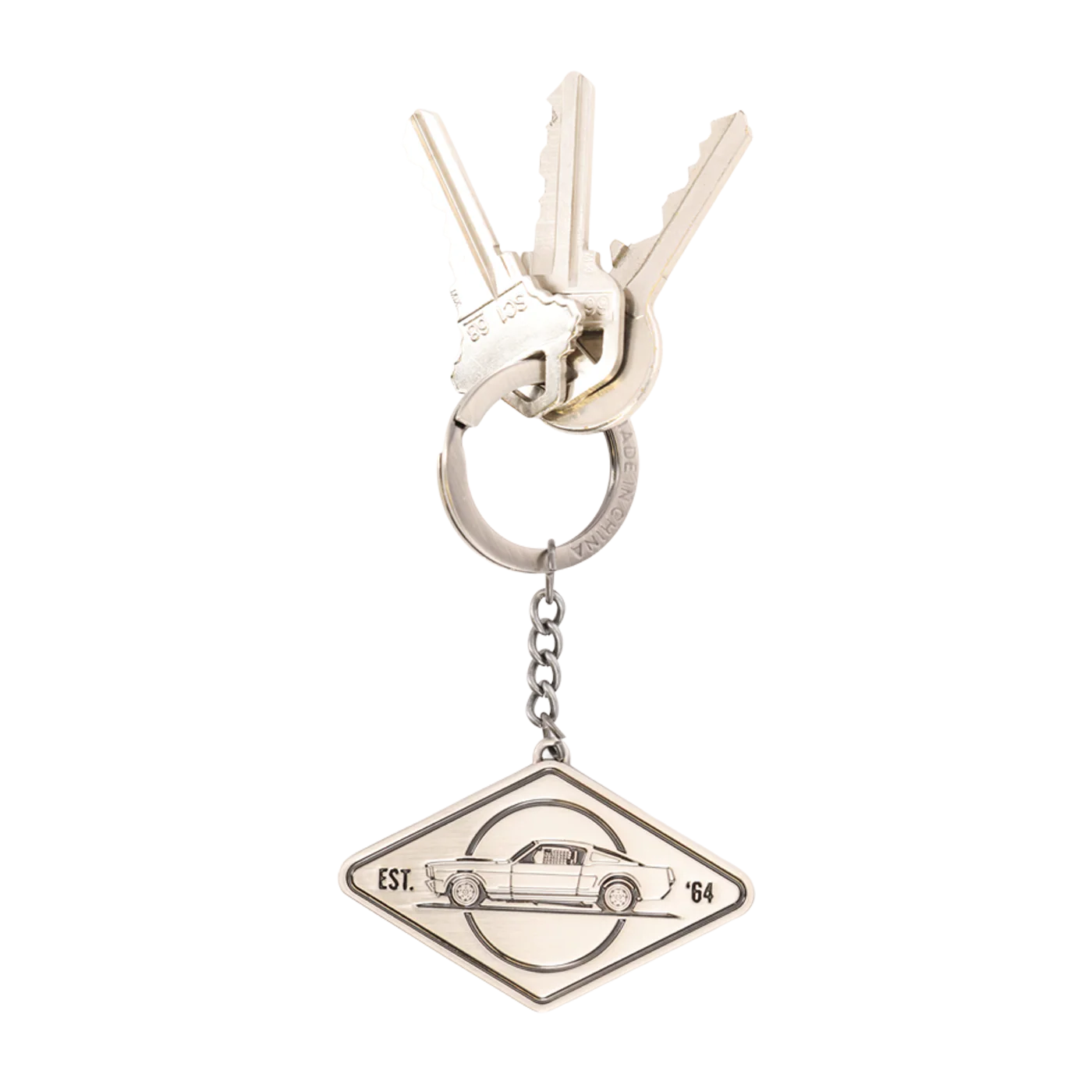 Ford Mustang Vintage 1964 Emblem Key Chain - Image 4