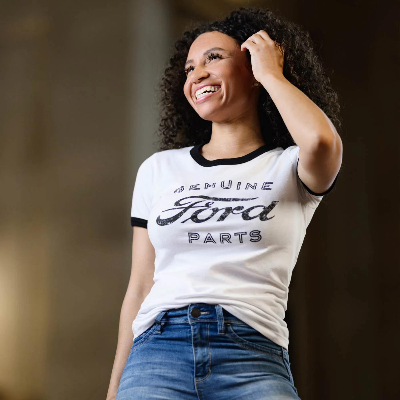 Ford Genuine Parts Vintage Womens Short Sleeve T-Shirt - Image 3